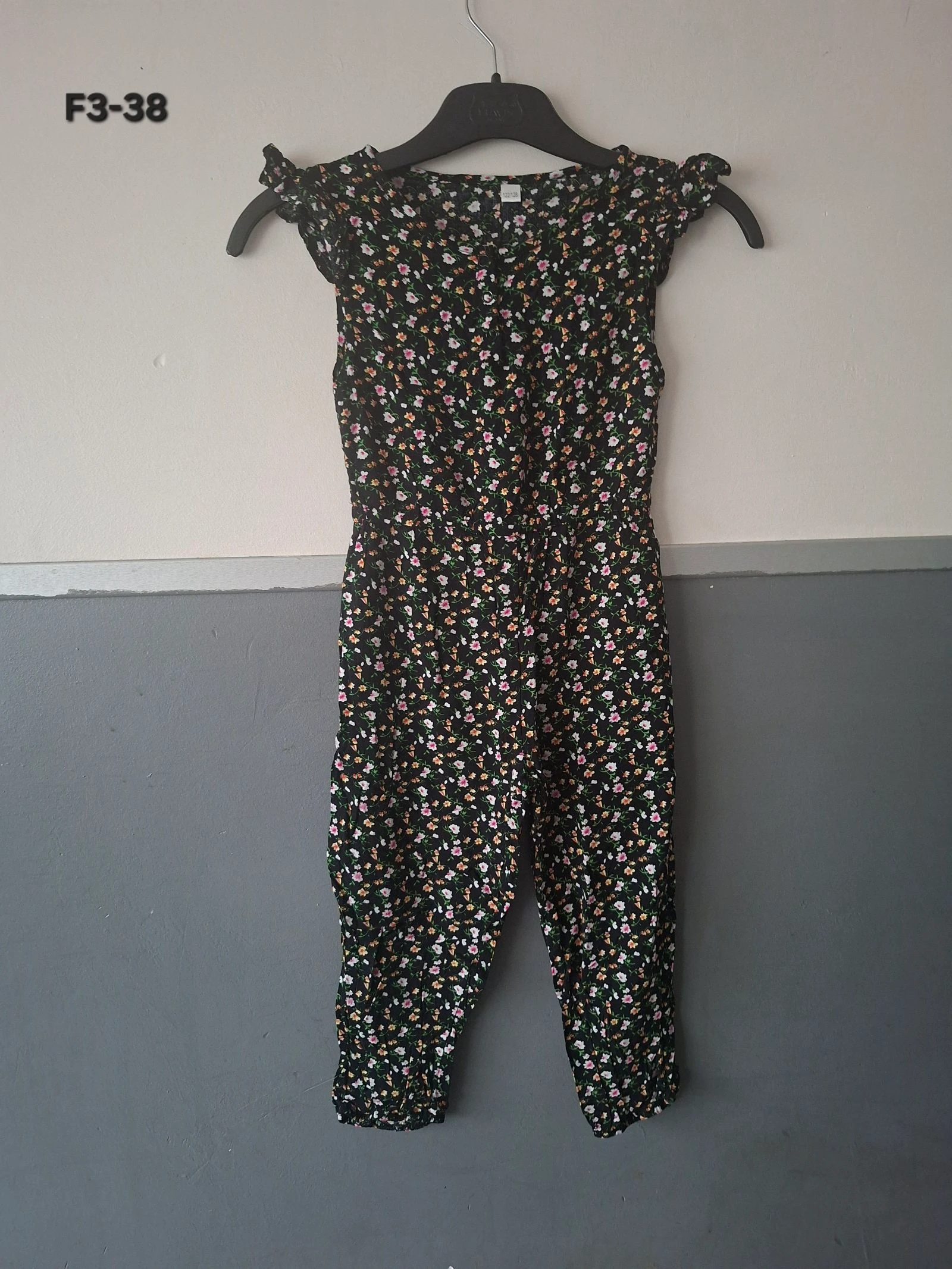 🌷F3-38🌷Combinaison fille à fleurs – Taille 122/128 (7-8 ans) | Élégante, légère et ultra confortable🌷